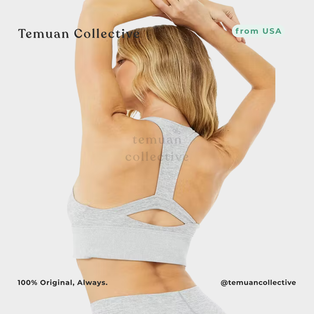 Alo Yoga Alosoft Serenity Bra Zinc Heather