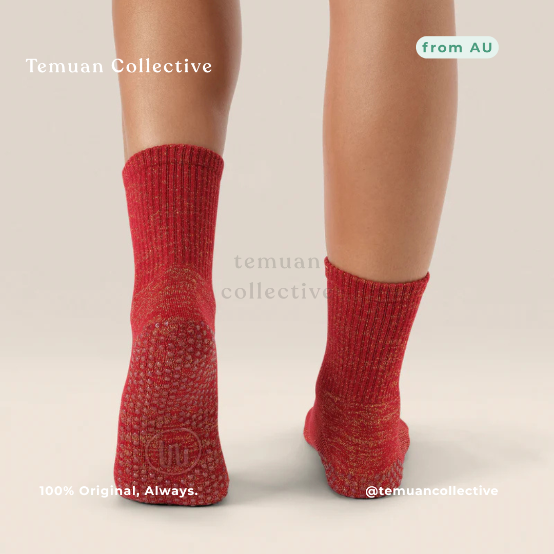 MoveActive Crew Non Slip Grip Pilates Socks