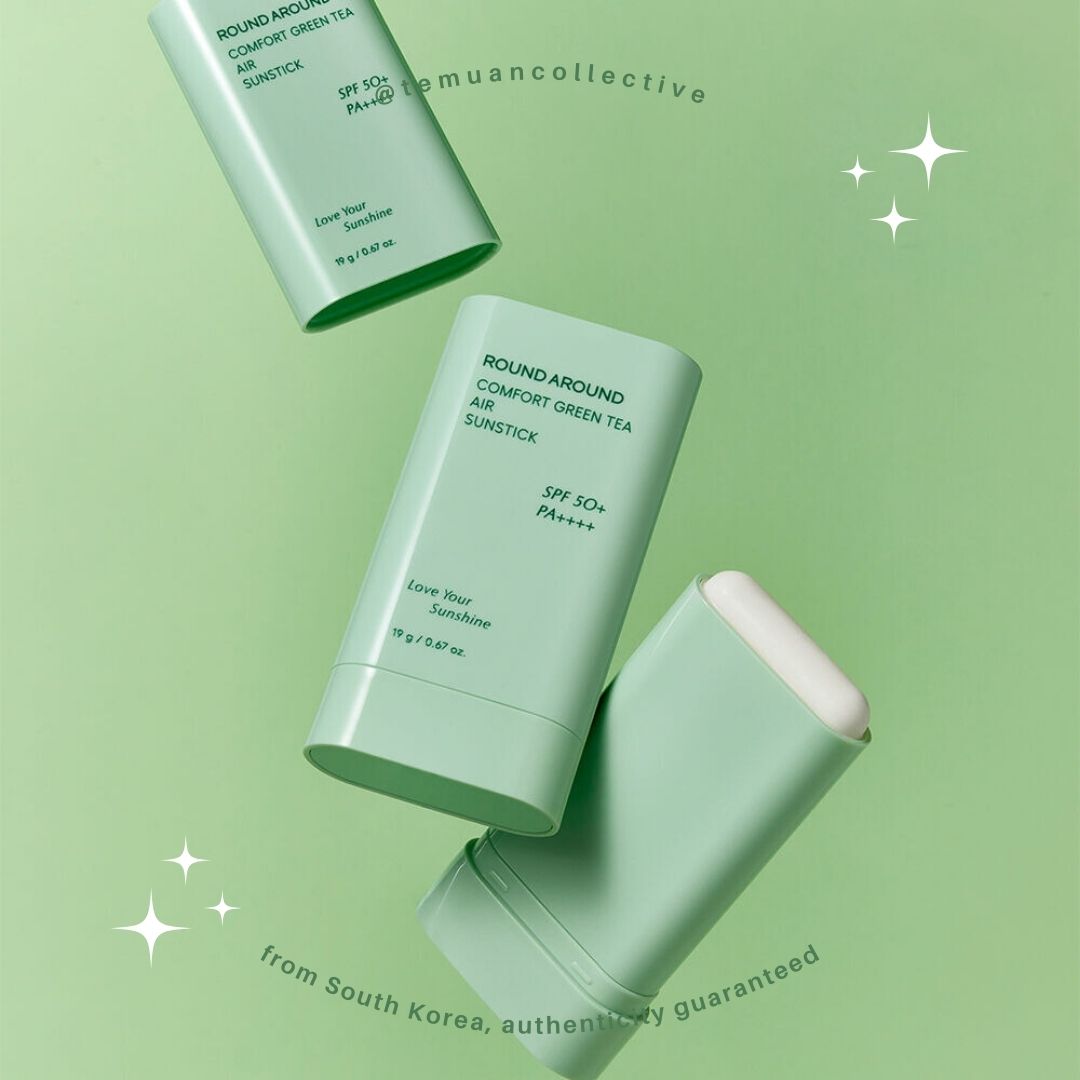 ROUND A'ROUND Comfort Green Tea Air Sunstick 19g