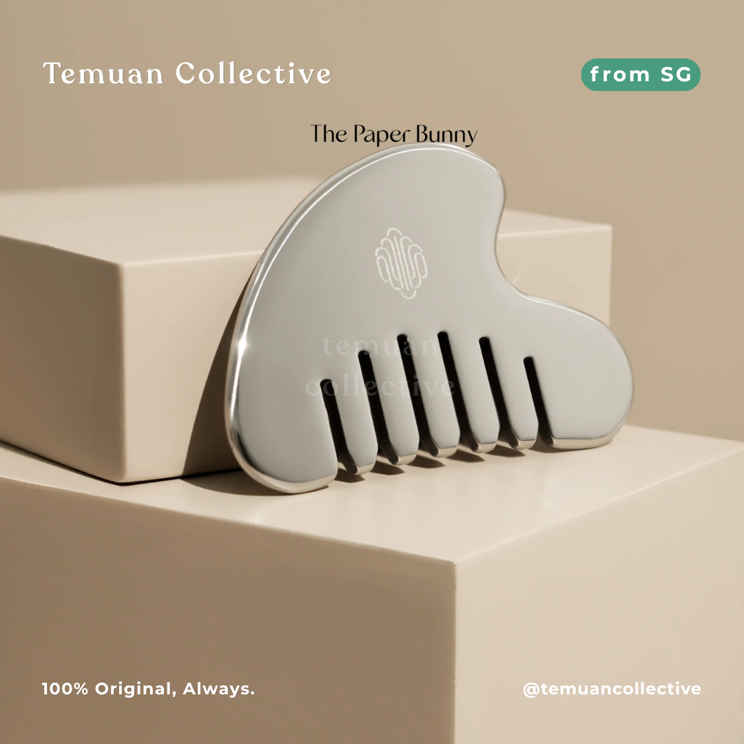 The Paper Bunny Jing Botanics Essential Scalp Gua Sha Comb