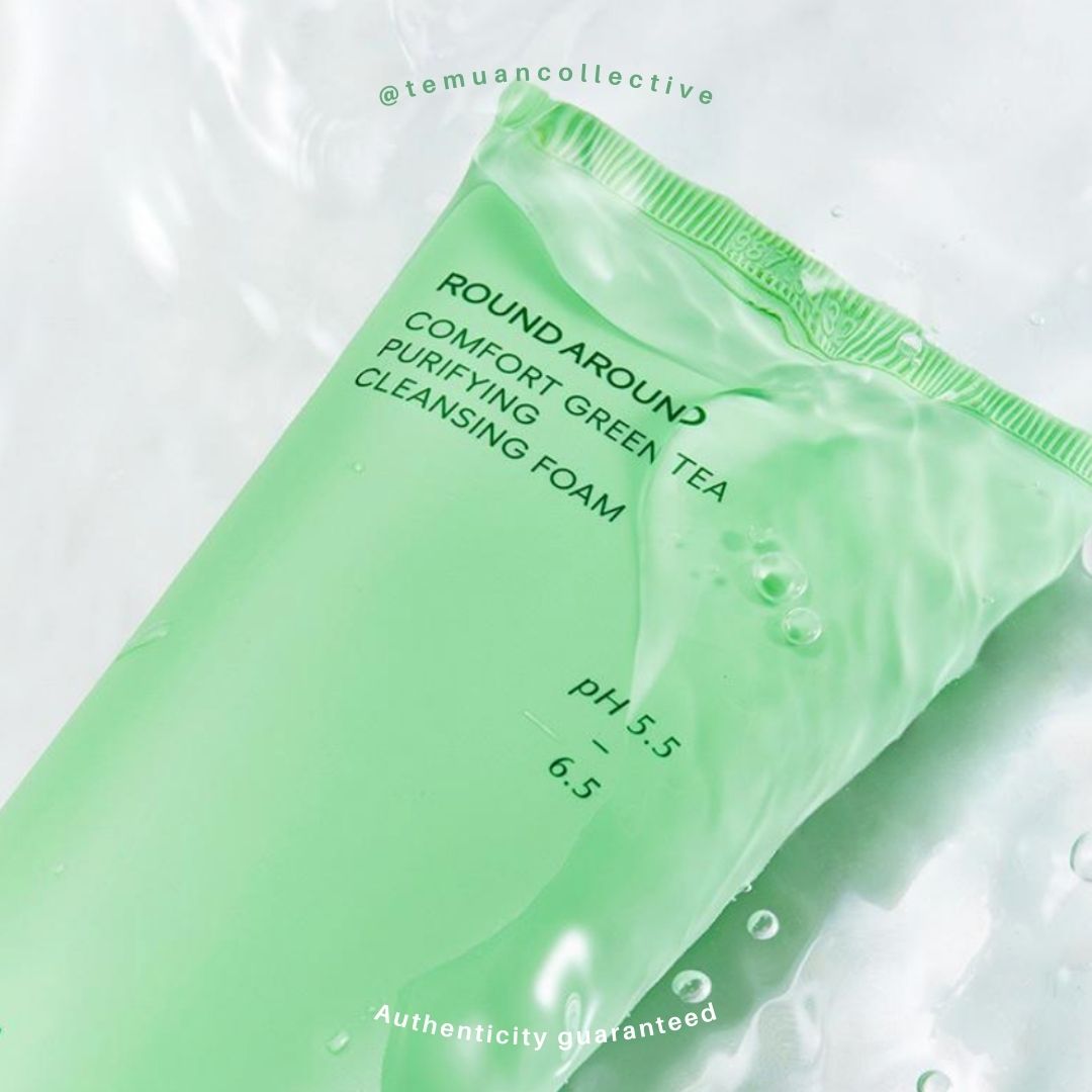 ROUND A'ROUND Comfort Green Tea Purifying Cleansing Foam PH 5,5 - 6,5 200 mL