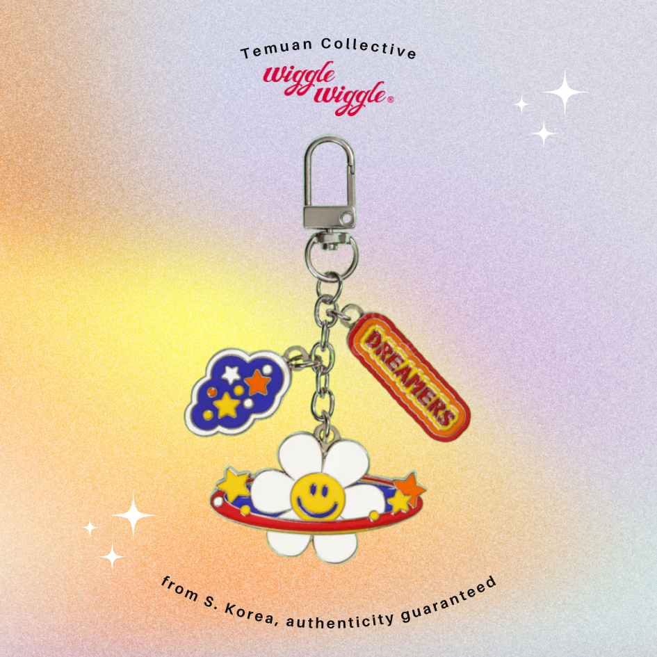 Wiggle Wiggle Metal Charm Keyring