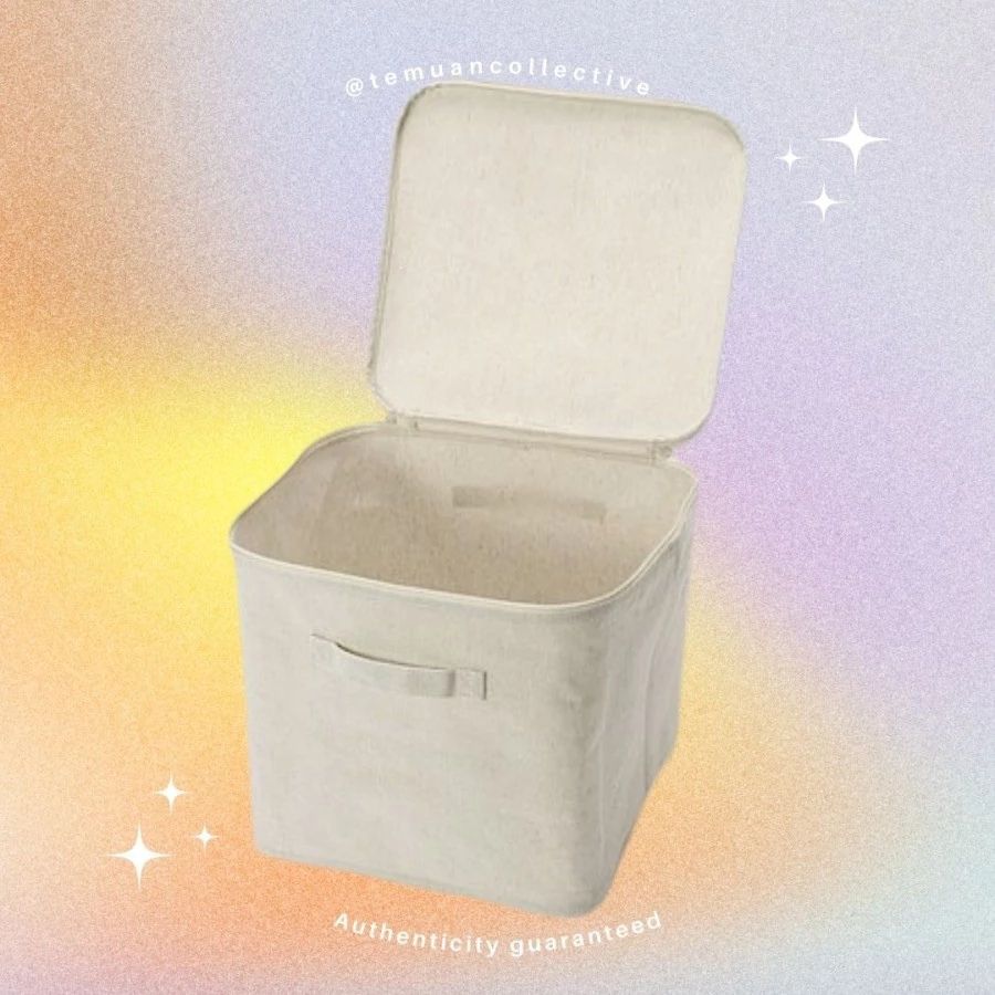 MUJI Polyester Linen Soft Box