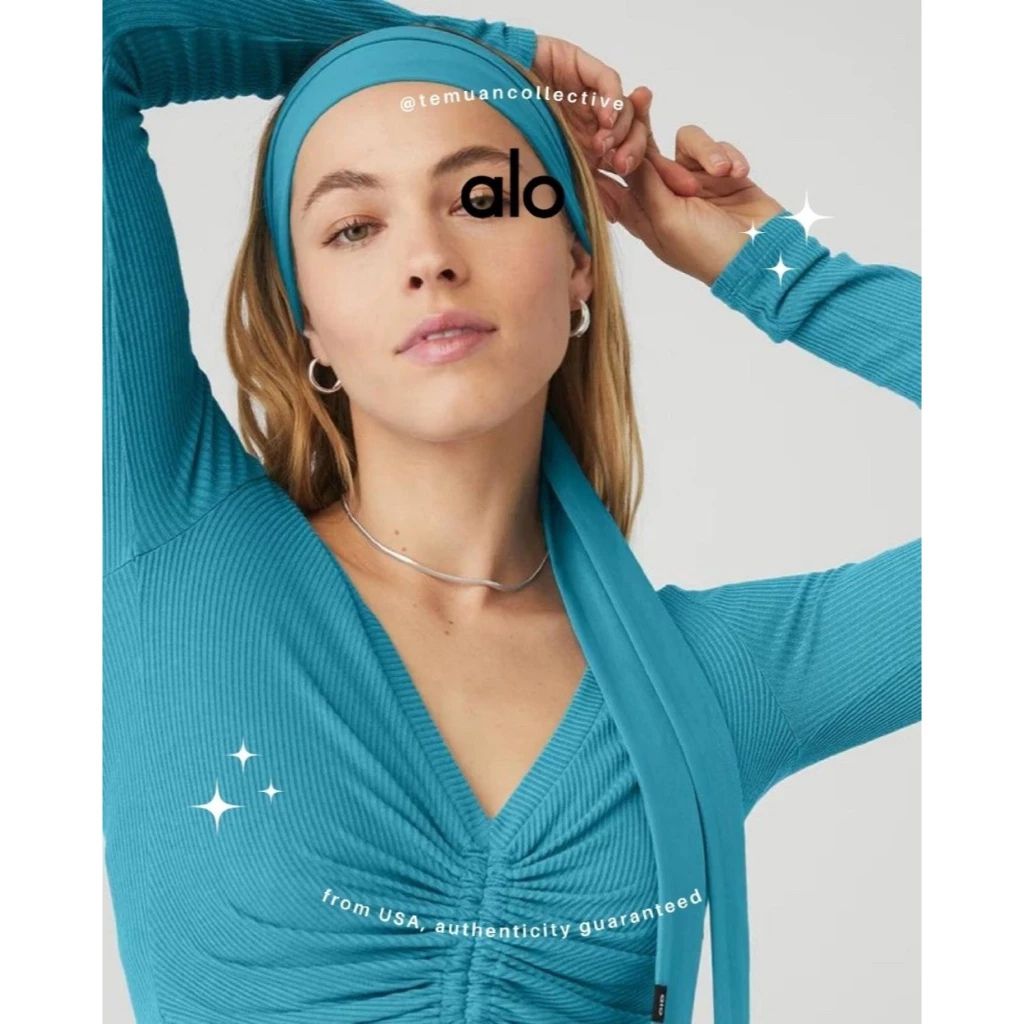 Alo Yoga Fresh Mesh Tie Headband