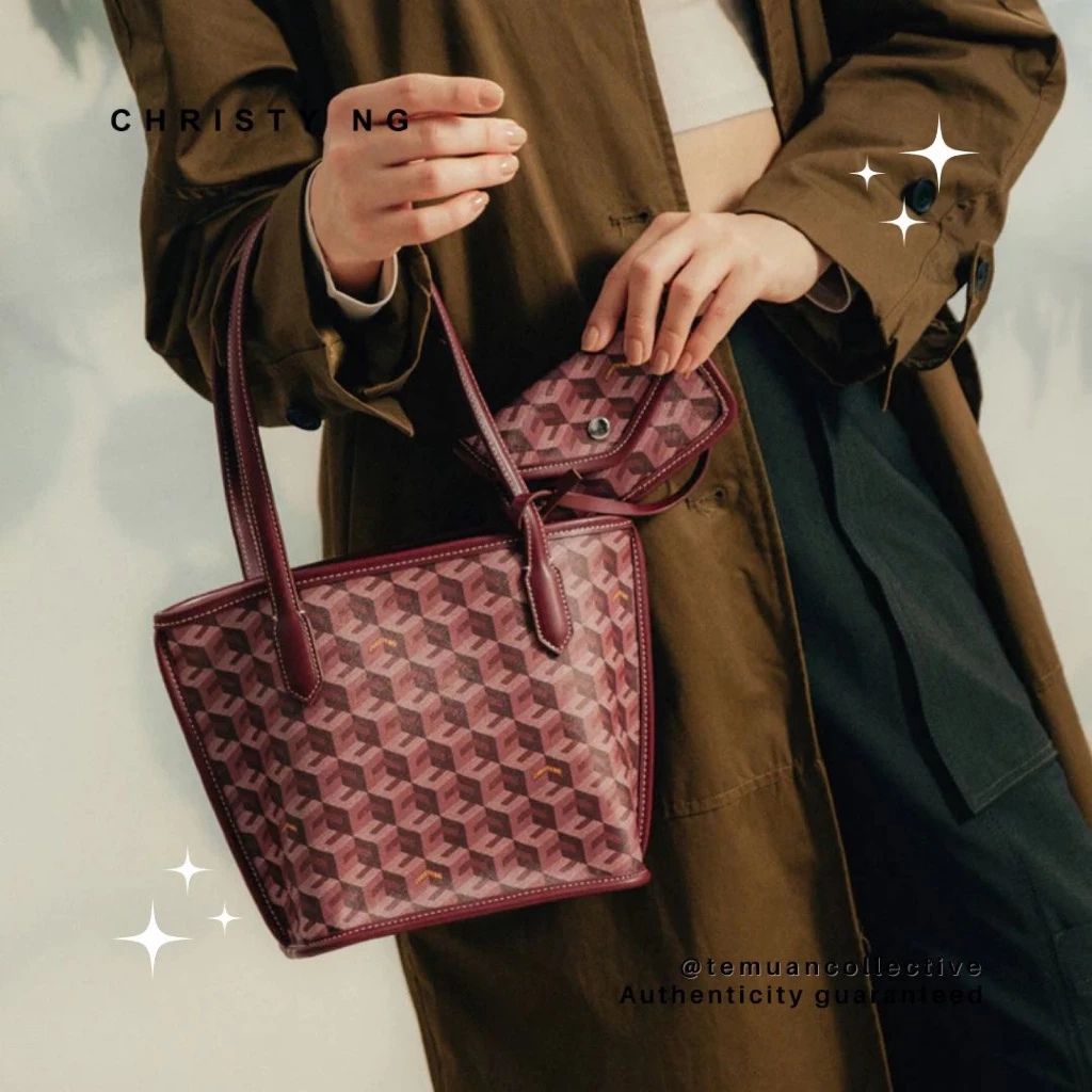 Christy NG Russo Mini Tote Bag - Monogram Vegan Leather Hand / Shoulder Bags