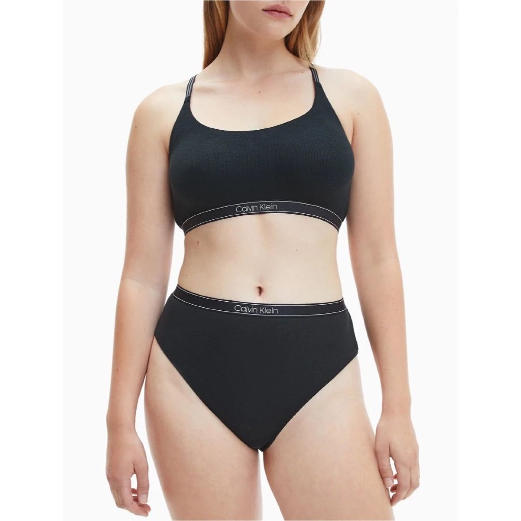 Calvin Klein Pure Ribbed High Waist Bikini