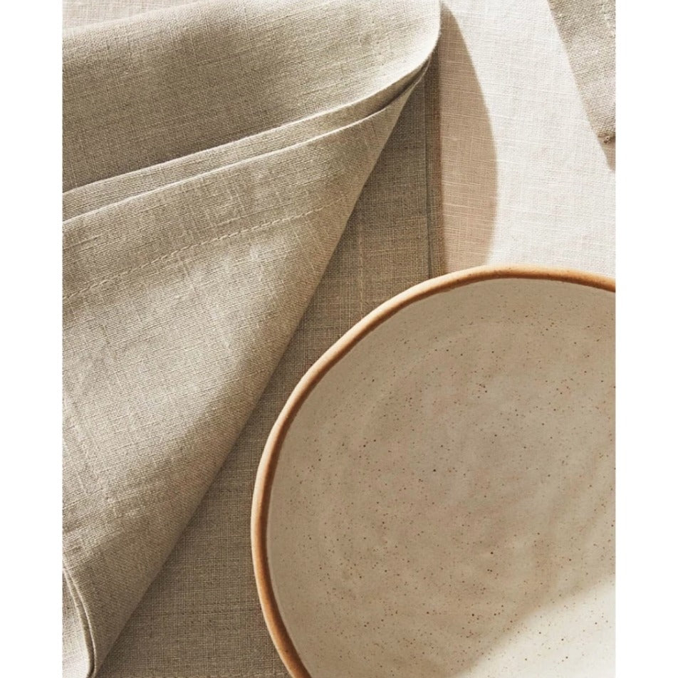 Natural Linen Tea Towel Belgian Dining Dish Fabric