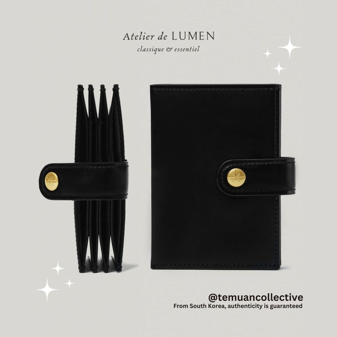 Atelier de Lumen Double Card Holder Accordion Leather Wallet