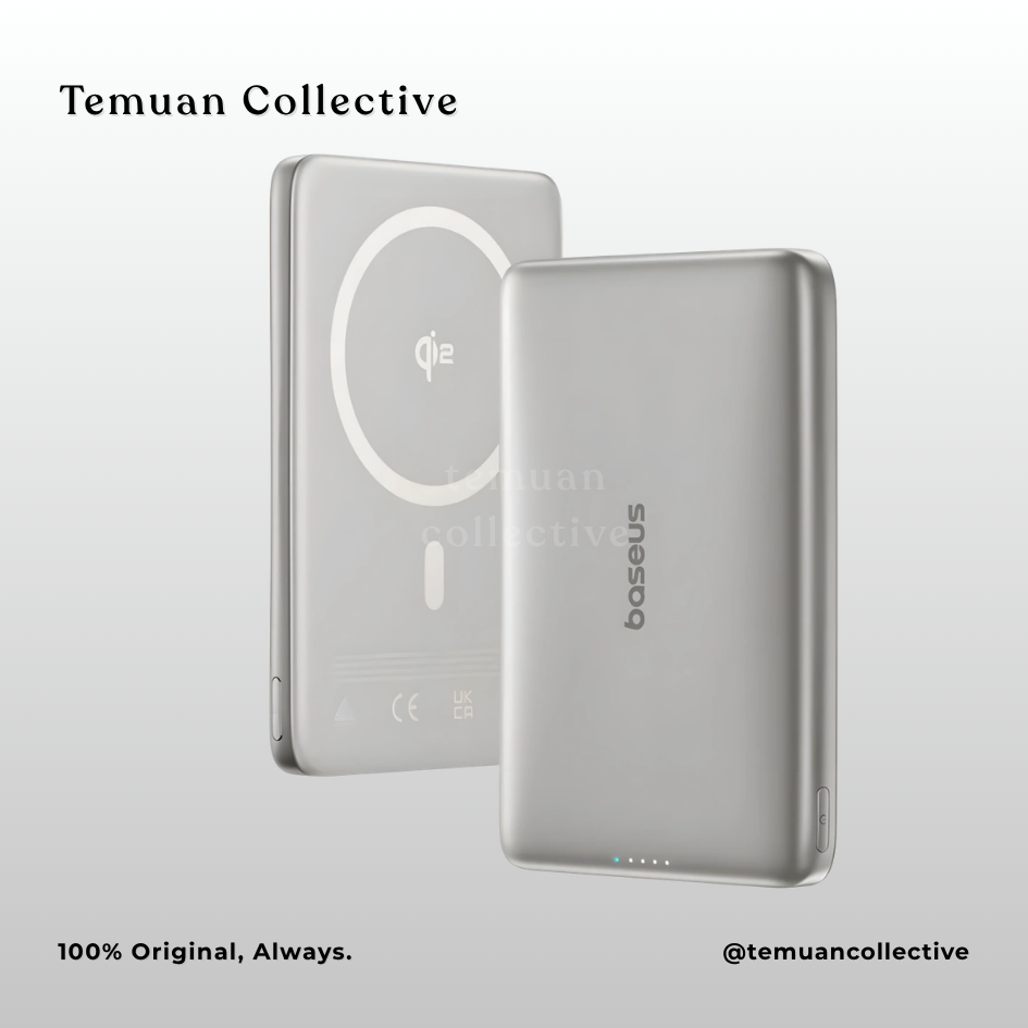 Baseus PicoGo AM41 Ultra Slim Magnetic Power Bank Built In Cable 10000mAh 27W