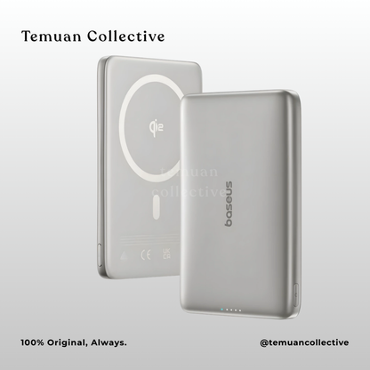 Baseus PicoGo AM41 Ultra Slim Magnetic Power Bank Built In Cable 10000mAh 27W