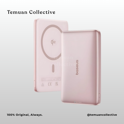 Baseus PicoGo AM41 Ultra Slim Magnetic Power Bank Built In Cable 10000mAh 27W