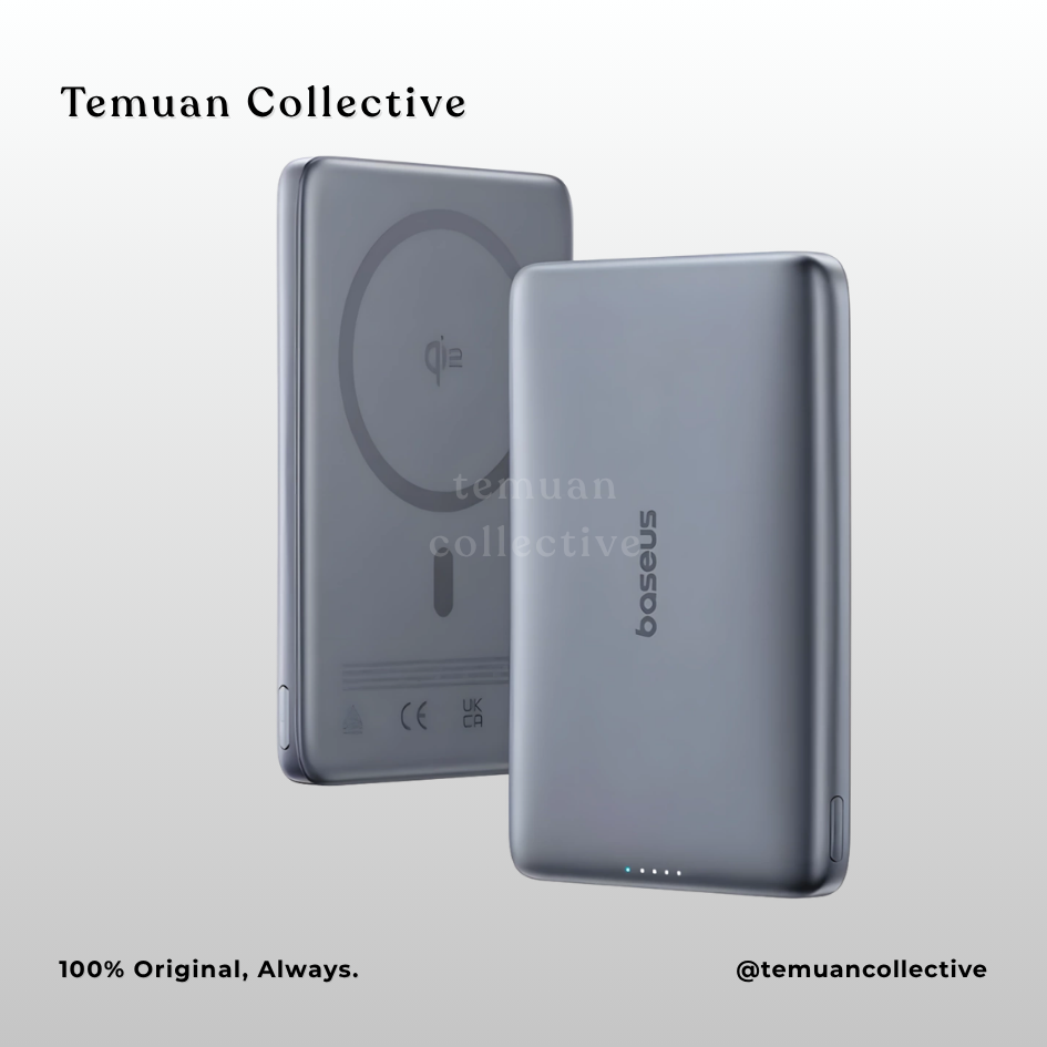 Baseus PicoGo AM41 Ultra Slim Magnetic Power Bank Built In Cable 10000mAh 27W