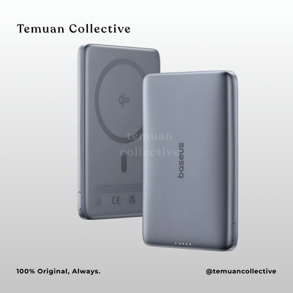 Baseus PicoGo AM41 Ultra Slim Magnetic Power Bank Built In Cable 10000mAh 27W