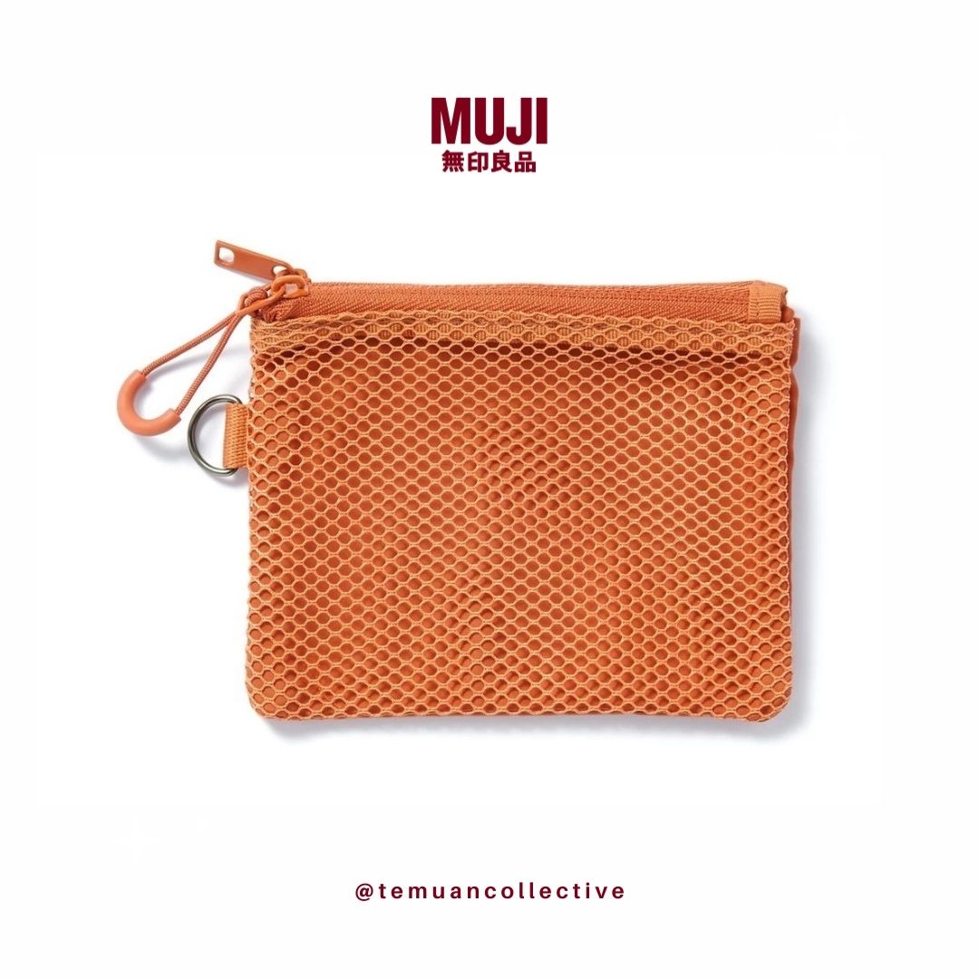 MUJI Japan Polyester Two Zipper case