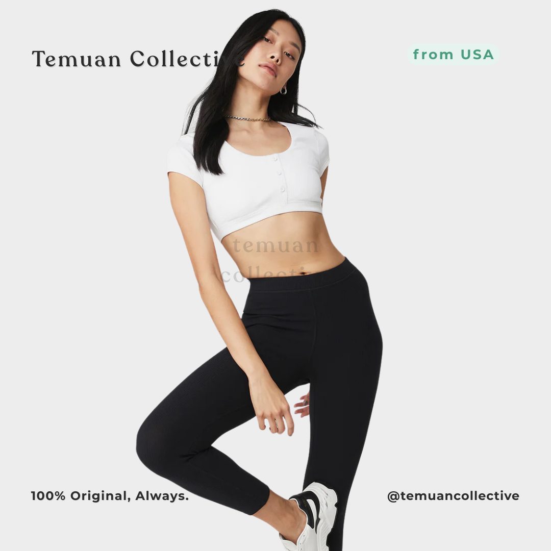 Alo Yoga Blissful Henley Bra Top