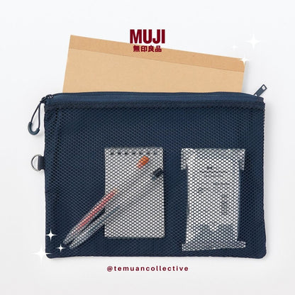 MUJI Japan Polyester Two Zipper case