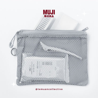 MUJI Japan Polyester Two Zipper case