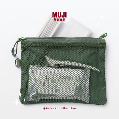 MUJI Japan Polyester Two Zipper case