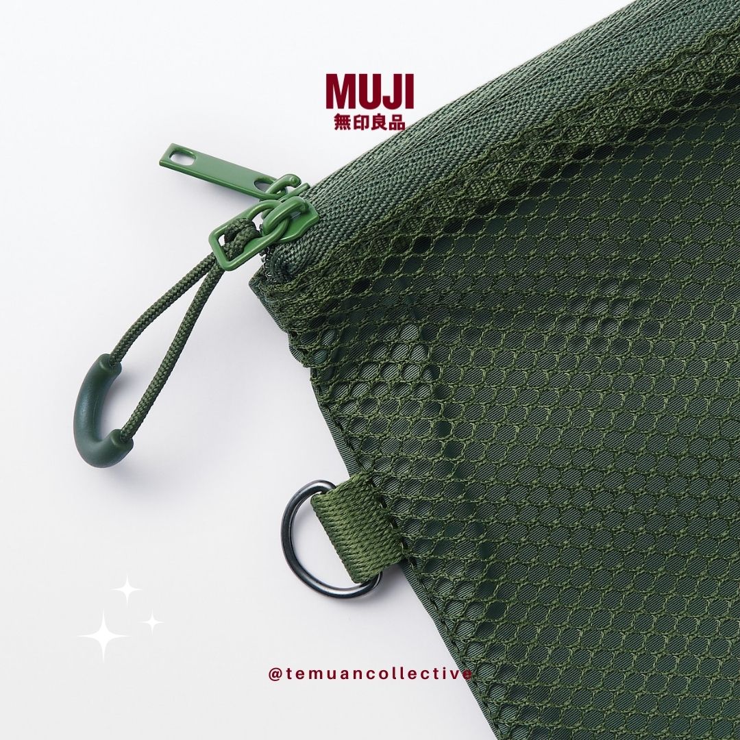 MUJI Japan Polyester Two Zipper case