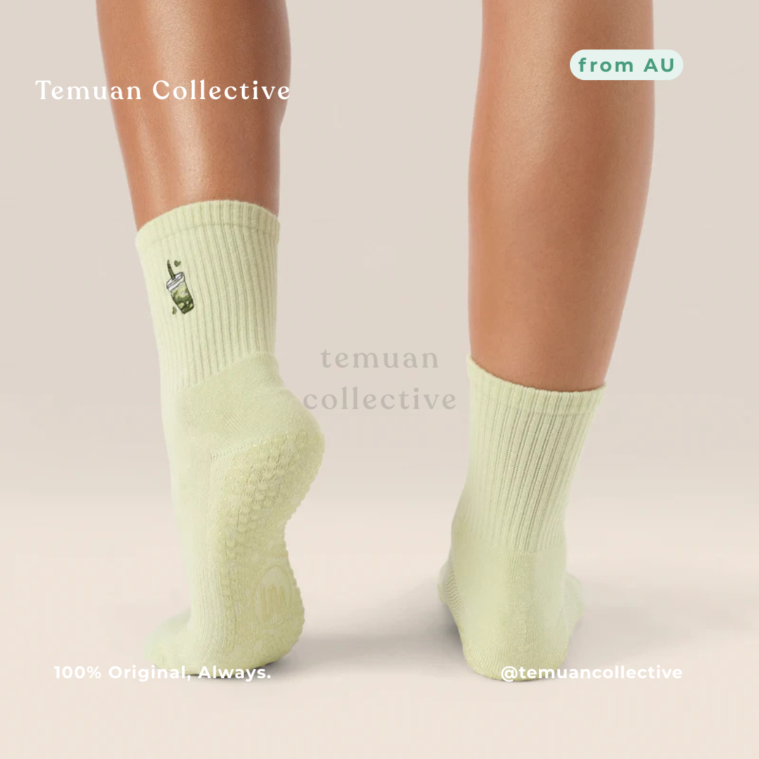 MoveActive Crew Non Slip Grip Pilates Socks