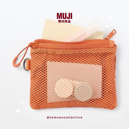 MUJI Japan Polyester Two Zipper case