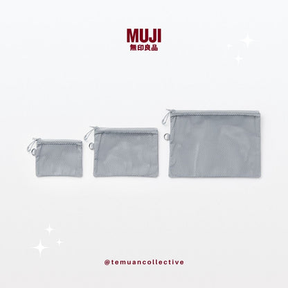 MUJI Japan Polyester Two Zipper case