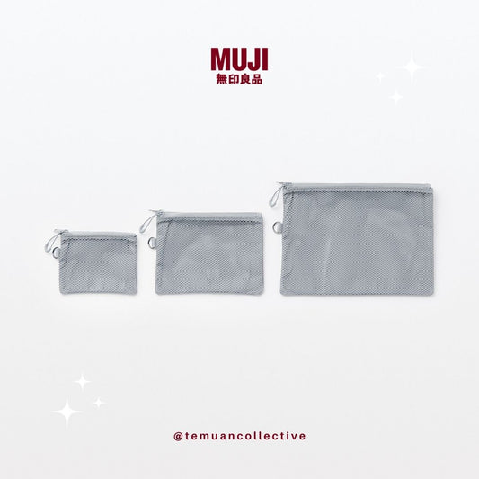 MUJI Japan Polyester Two Zipper case
