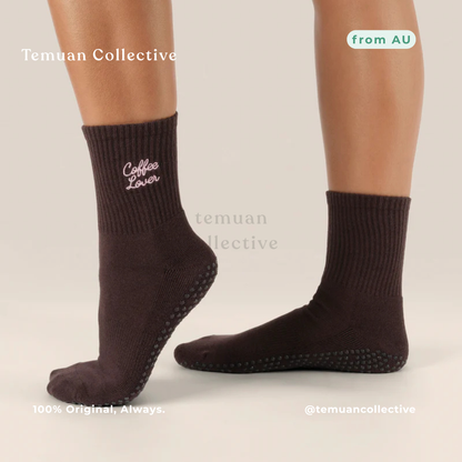 MoveActive Crew Non Slip Grip Pilates Socks