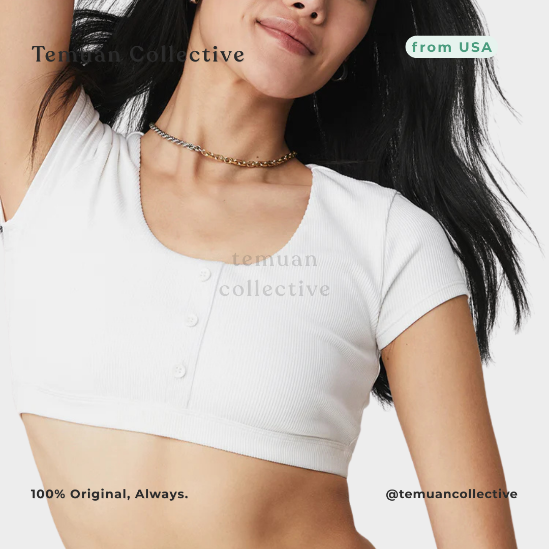 Alo Yoga Blissful Henley Bra Top