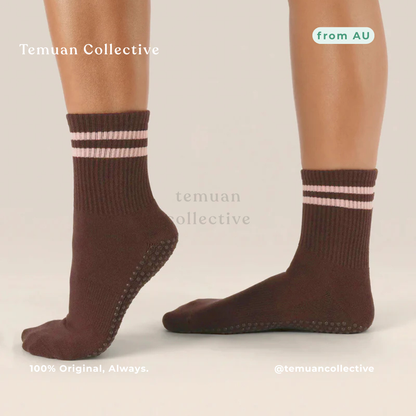 MoveActive Crew Non Slip Grip Pilates Socks