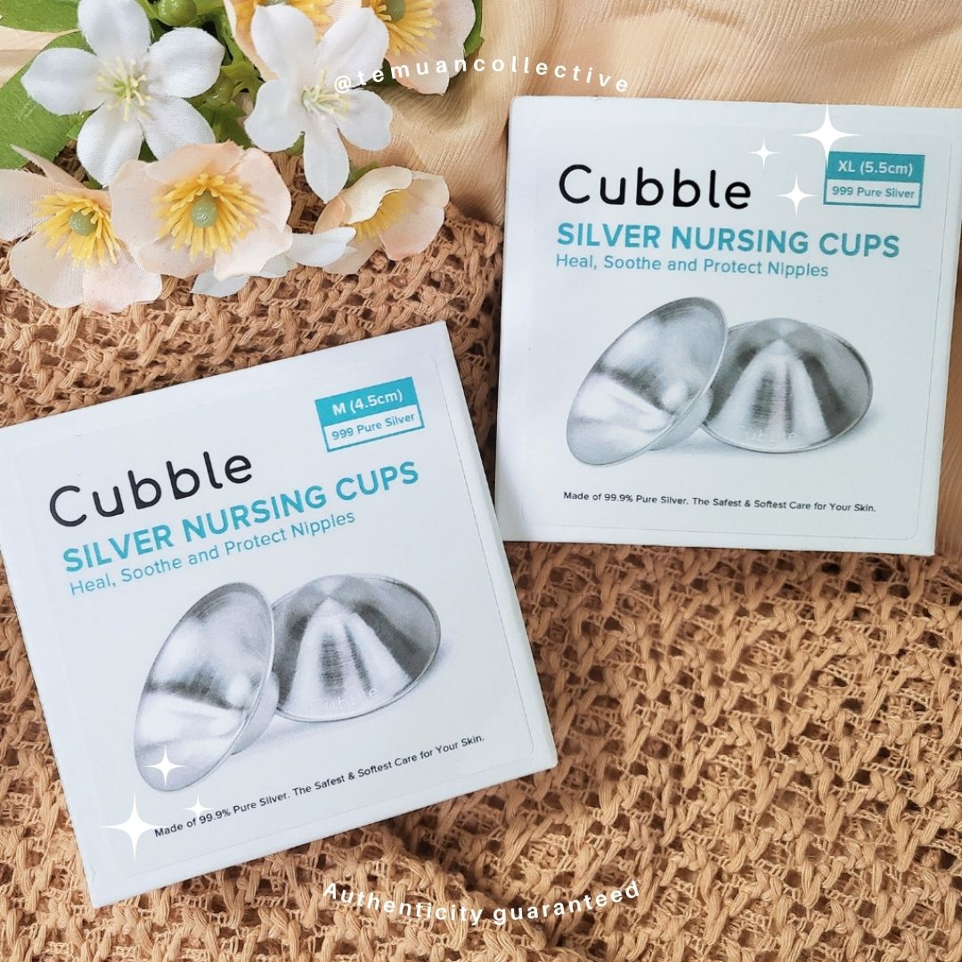 Cubble Silver Nursing Cups Pair of two 999 Pure Silver