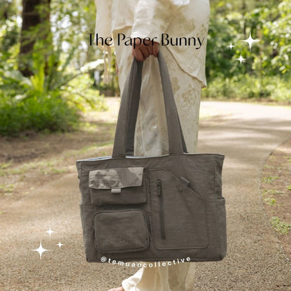 The Paper Bunny Reversible Multi Pocket Tote