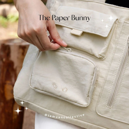 The Paper Bunny Reversible Multi Pocket Tote