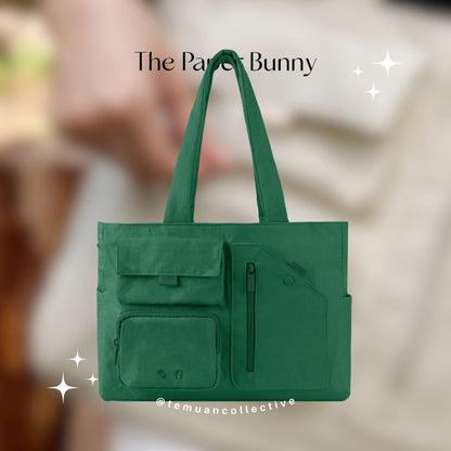 The Paper Bunny Reversible Multi Pocket Tote