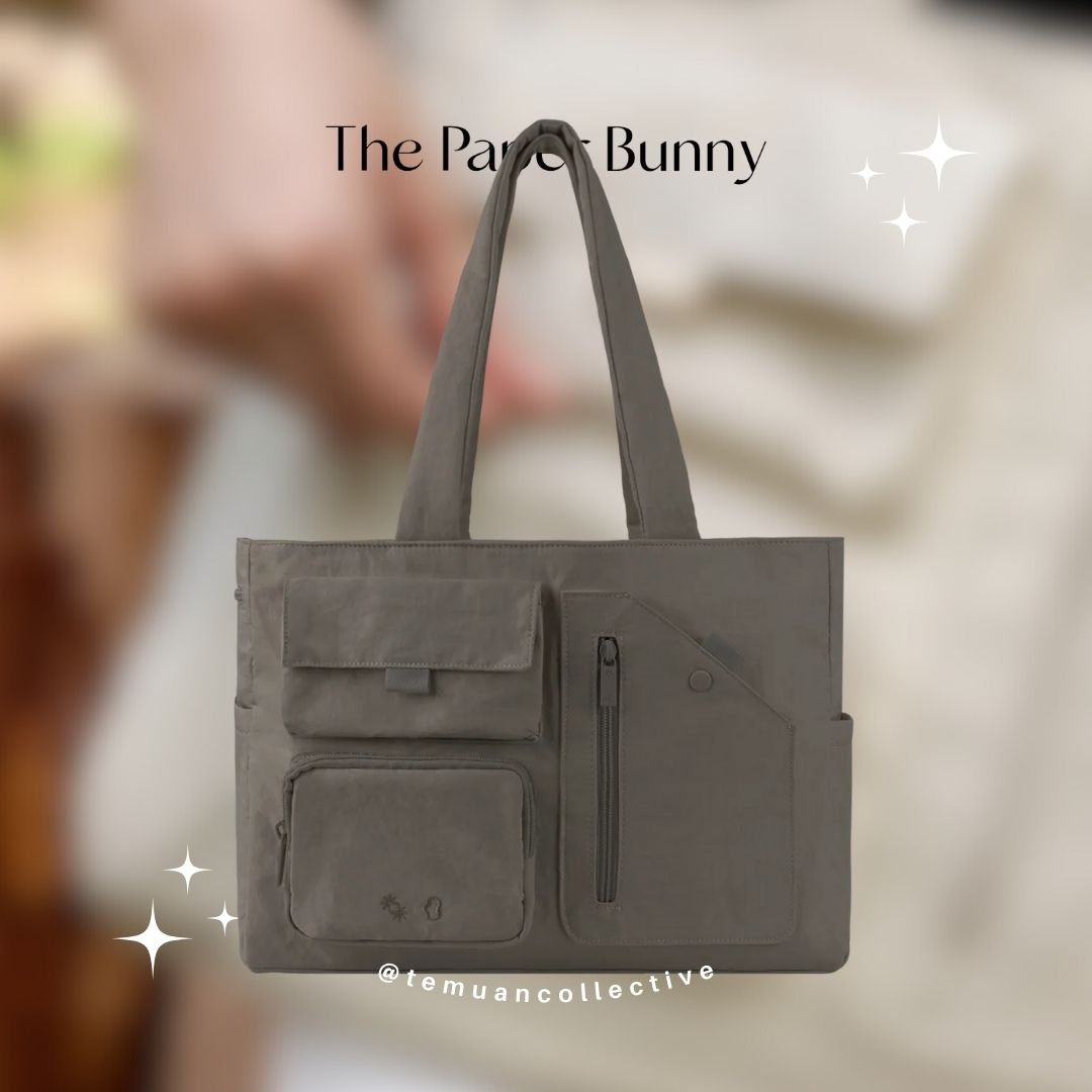 The Paper Bunny Reversible Multi Pocket Tote