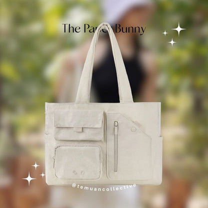The Paper Bunny Reversible Multi Pocket Tote