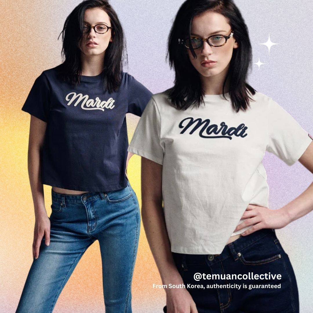 MARDI MERCREDI Slim TShirt with Vintage Logo