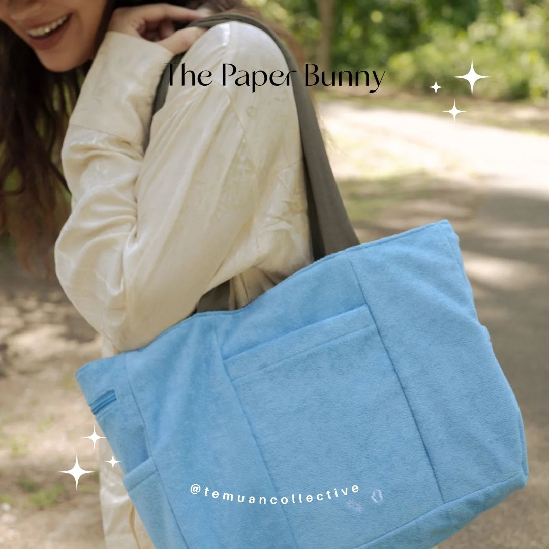 The Paper Bunny Reversible Multi Pocket Tote