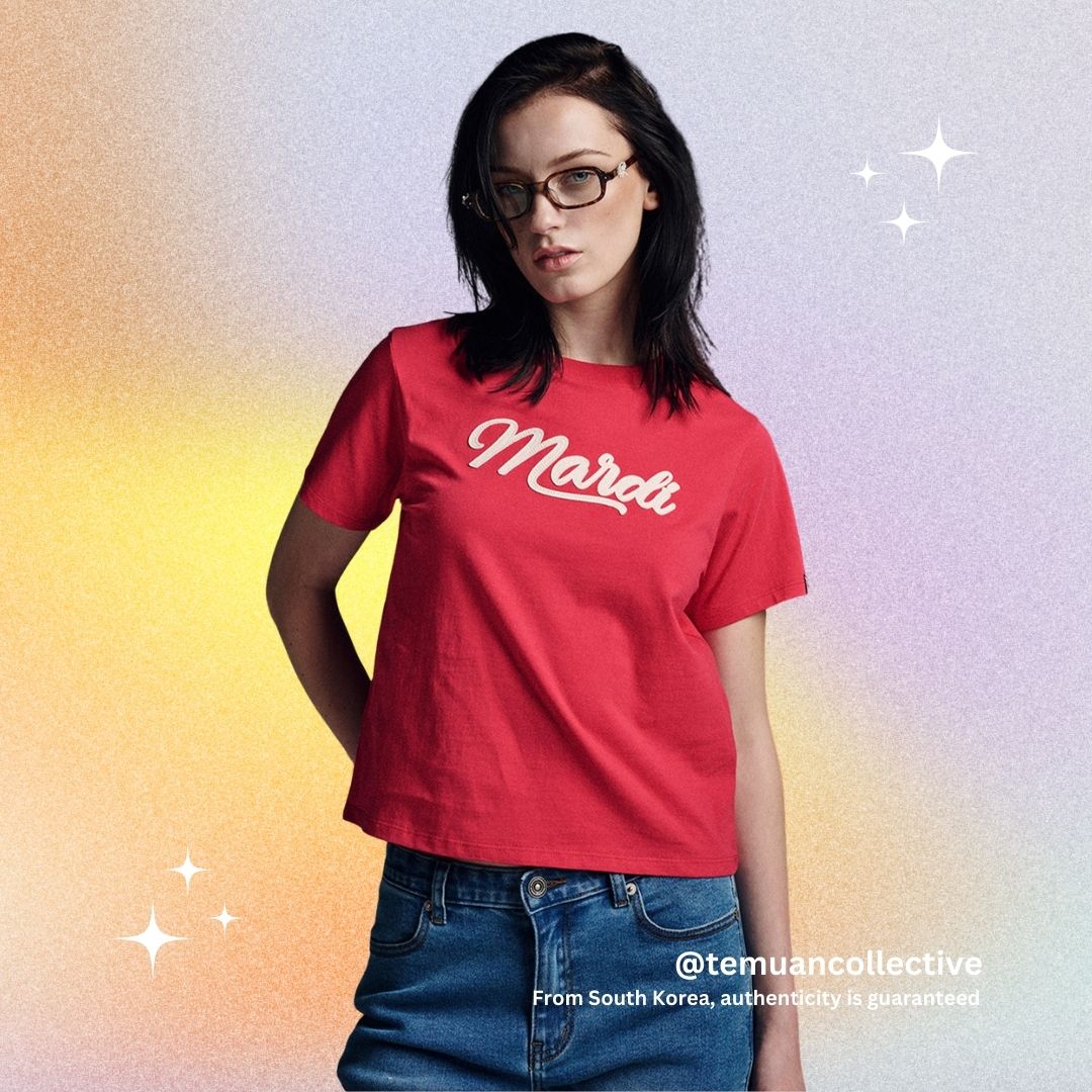 MARDI MERCREDI Slim TShirt with Vintage Logo