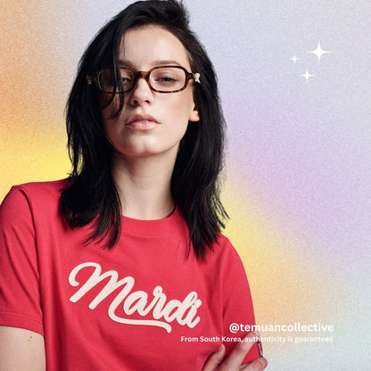 MARDI MERCREDI Slim TShirt with Vintage Logo