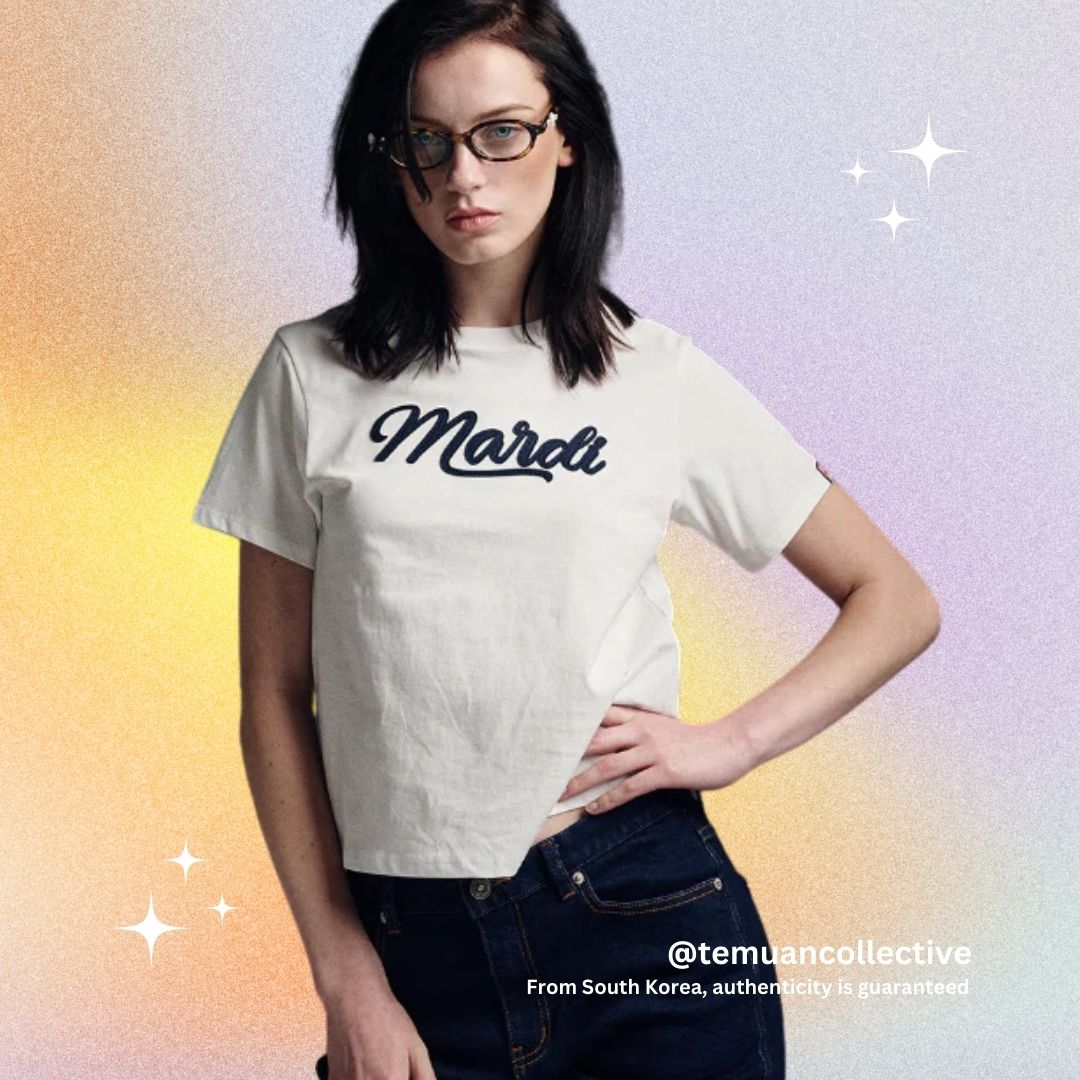 MARDI MERCREDI Slim TShirt with Vintage Logo