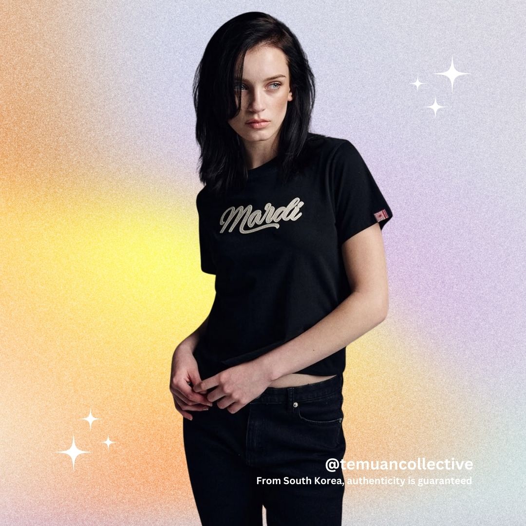 MARDI MERCREDI Slim TShirt with Vintage Logo