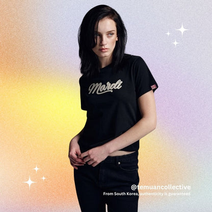 MARDI MERCREDI Slim TShirt with Vintage Logo