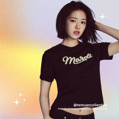 MARDI MERCREDI Slim TShirt with Vintage Logo