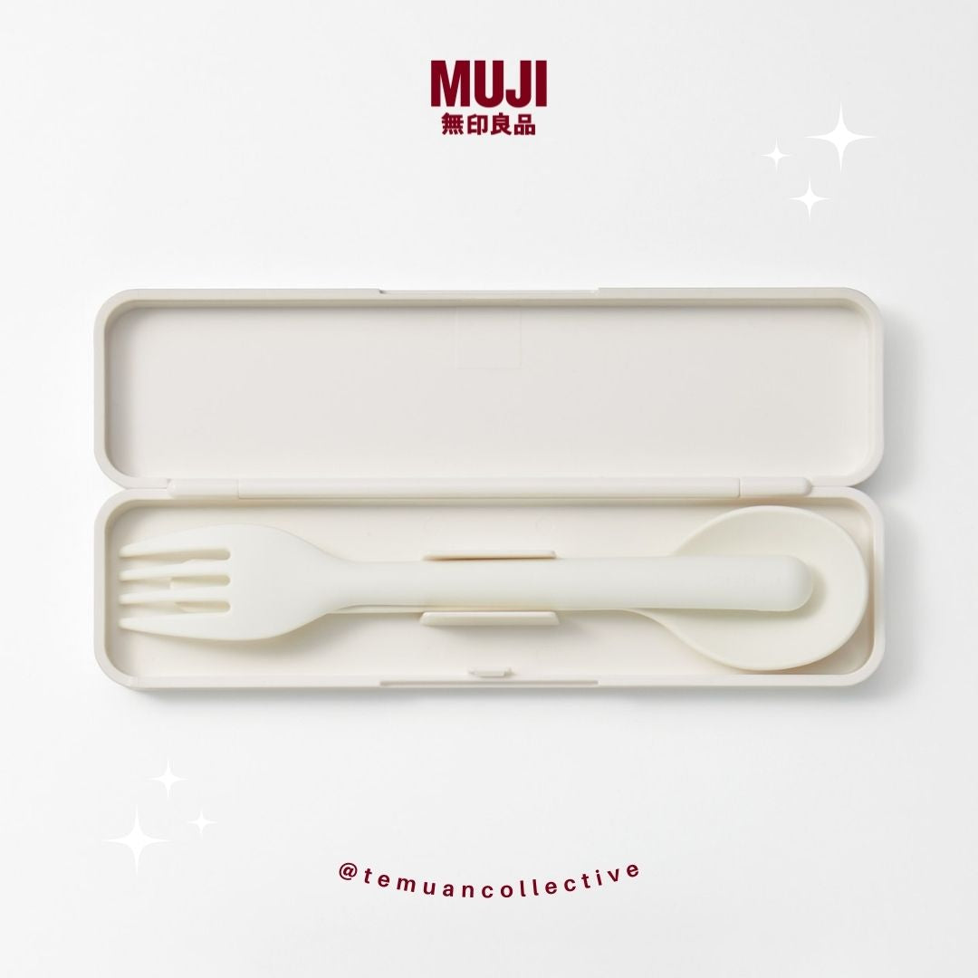 MUJI PP Lunch Box Fork & Spoon Cutlery Set
