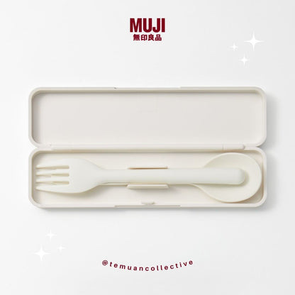 MUJI PP Lunch Box Fork & Spoon Cutlery Set