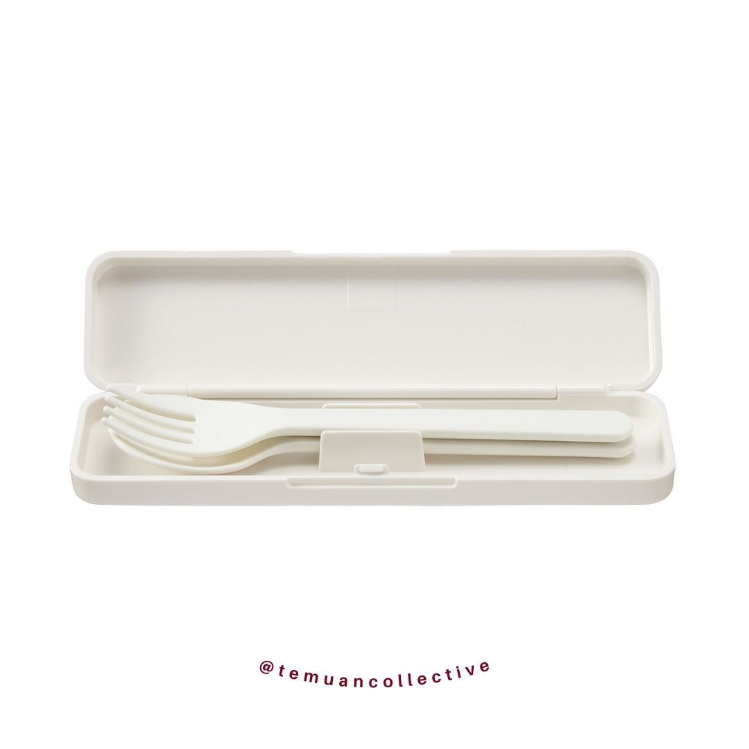 MUJI PP Lunch Box Fork & Spoon Cutlery Set