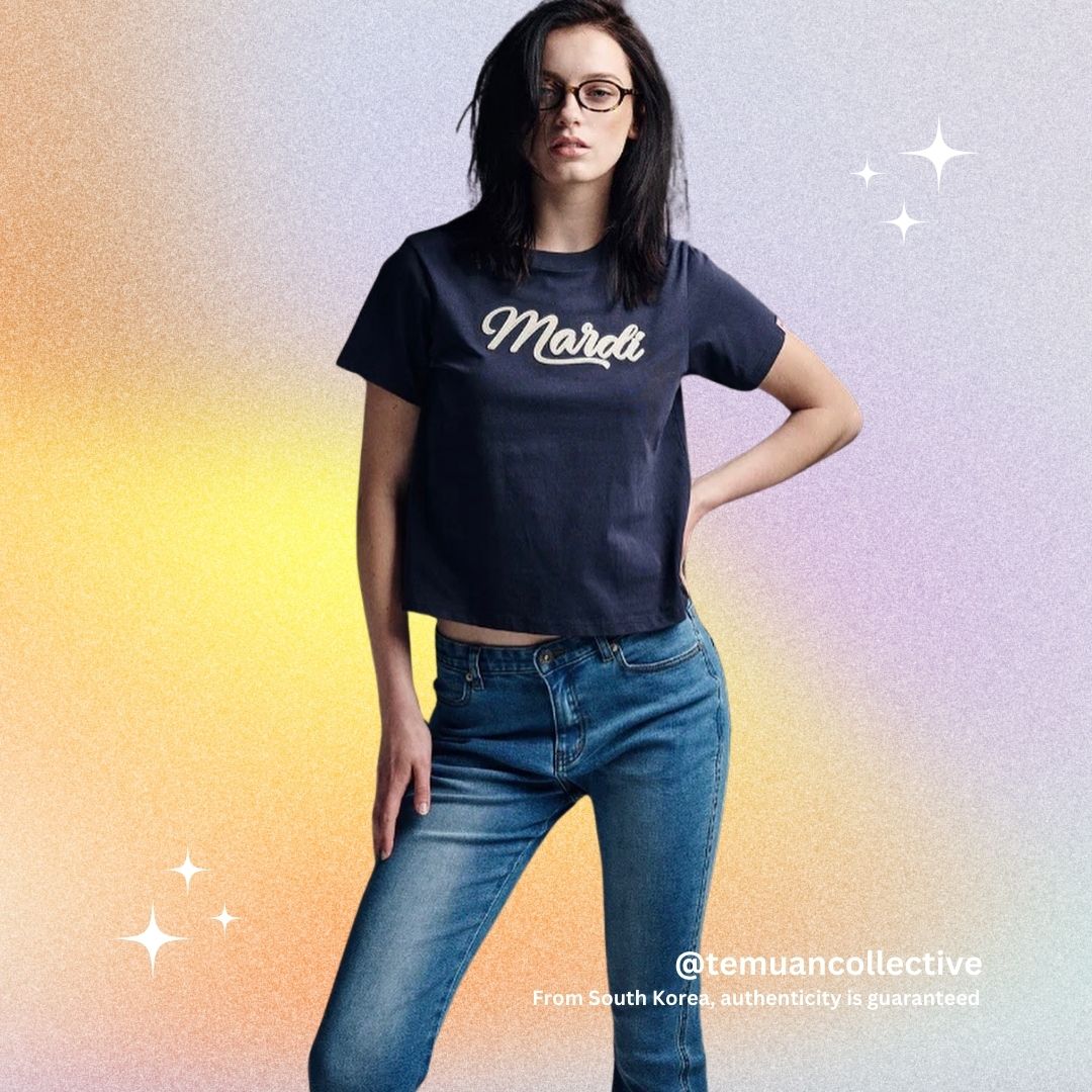 MARDI MERCREDI Slim TShirt with Vintage Logo