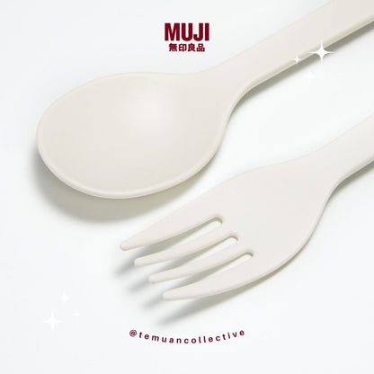 MUJI PP Lunch Box Fork & Spoon Cutlery Set