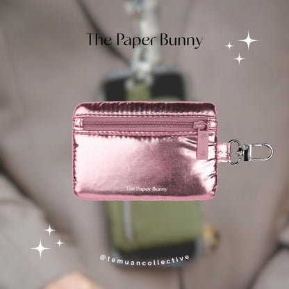 The Paper Bunny Commuter Phone Strap and Puffer Card Pouch Set